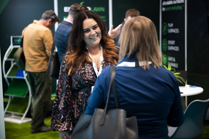 Visitors at the stand